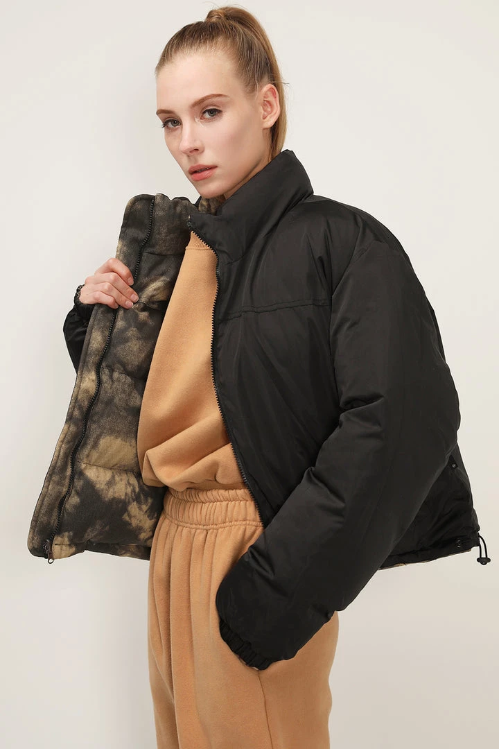 STORETS Hazel Reversible Printed Puffer Jacket CLOTHING