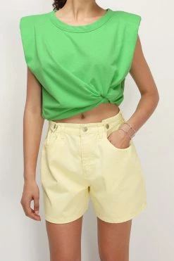 STORETS Rylan Padded Shoulder T-shirt CLOTHING