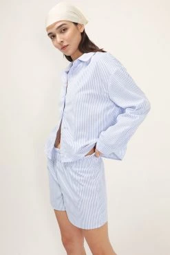 STORETS Frank Striped Shirt And Shorts Set