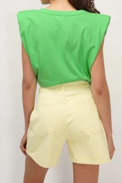 STORETS Rylan Padded Shoulder T-shirt CLOTHING