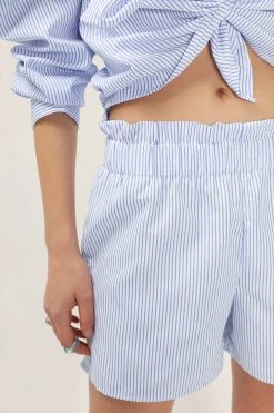 STORETS Frank Striped Shirt And Shorts Set