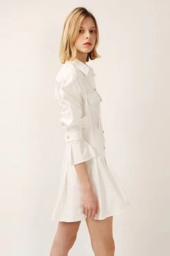 STORETS CLOTHING Amelia Pintuck Shirt Dress