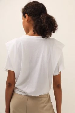 STORETS Emily Structured Tie Waist T-Shirt