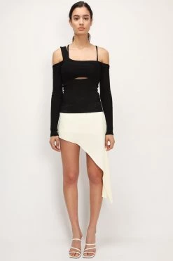 STORETS CLOTHING Veda Cutout Ribbed Open Top