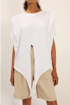 STORETS Emily Structured Tie Waist T-Shirt