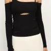 STORETS CLOTHING Veda Cutout Ribbed Open Top