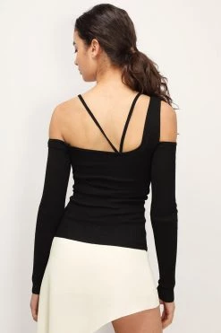 STORETS CLOTHING Veda Cutout Ribbed Open Top