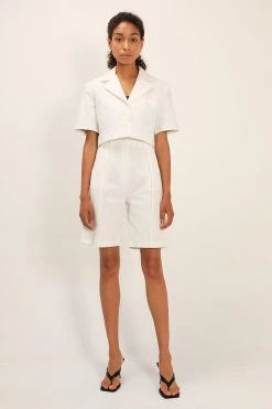 STORETS Tinsley Contrast Stitch Crop Jacket CLOTHING