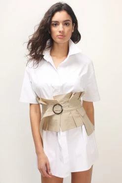 STORETS CLOTHING Samara Pintuck Shirt Dress