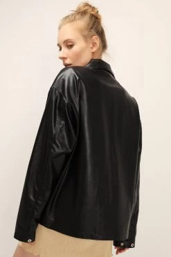 STORETS SALE CLOTHING Aspen Oversized Pleather Jacket