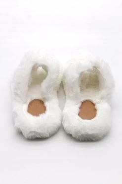 STORETS Tinley Cross Faux Fur Flip Flops ACCESSORIES