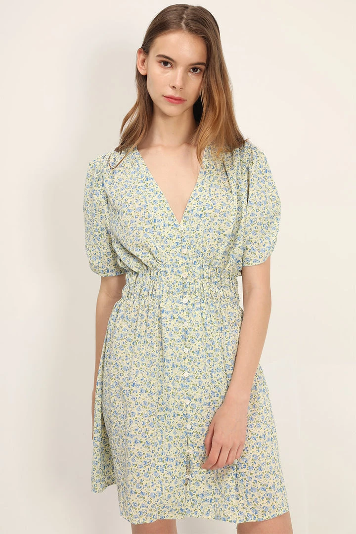 STORETS CLOTHING Dannii Button Through Tea Dress