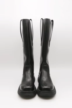 STORETS Wanda Zip-up Knee Pleather Knee Boots ACCESSORIES