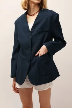 STORETS SALE Emma Oversized Collarless Blazer CLOTHING