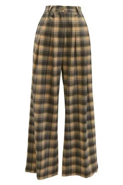 STORETS CLOTHING Keira Plaid Wide Pants