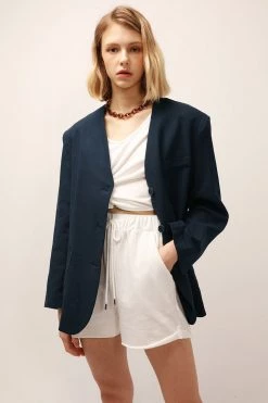 STORETS SALE Emma Oversized Collarless Blazer CLOTHING