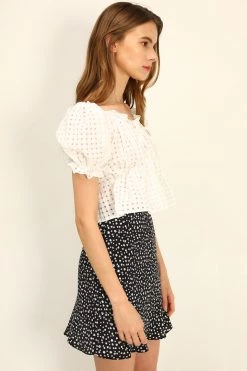 STORETS Lucia Seersucker Blouse CLOTHING