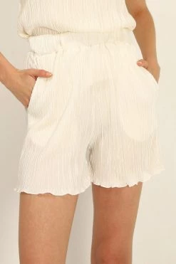 STORETS Jade Plisse Shorts CLOTHING