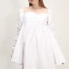 STORETS SALE CLOTHING Jane Shirred Puff Sleeve Dress