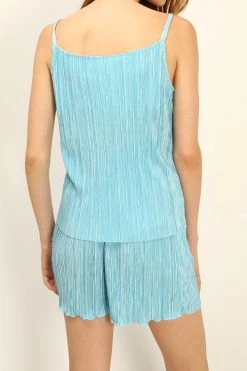 STORETS CLOTHING Jade Plisse Strap Top