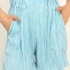 STORETS Jade Plisse Shorts CLOTHING