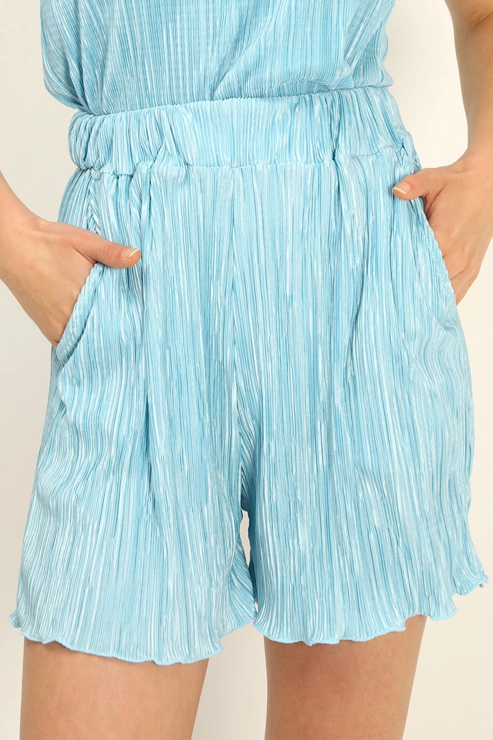 STORETS Jade Plisse Shorts CLOTHING