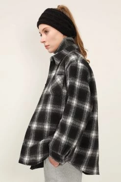STORETS CLOTHING Cali Oversized Check Shacket