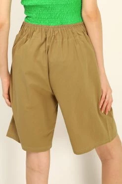 STORETS Harmony Pintuck Bermuda Shorts