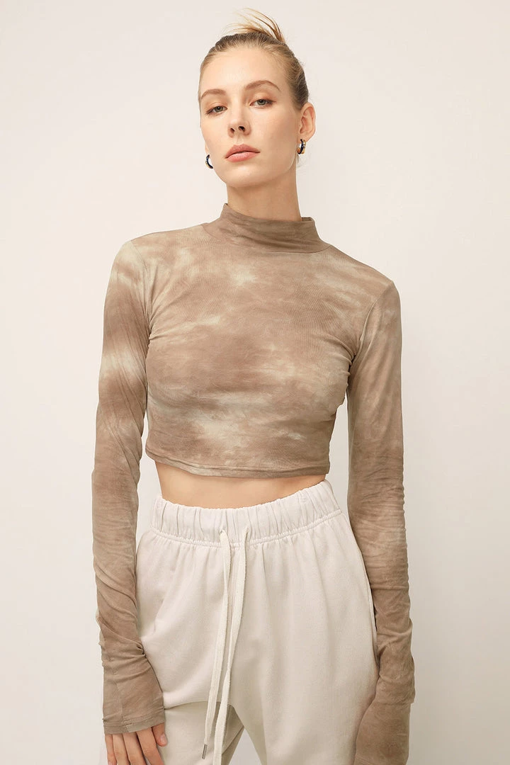 STORETS Alexa Tie Dye High Neck Top