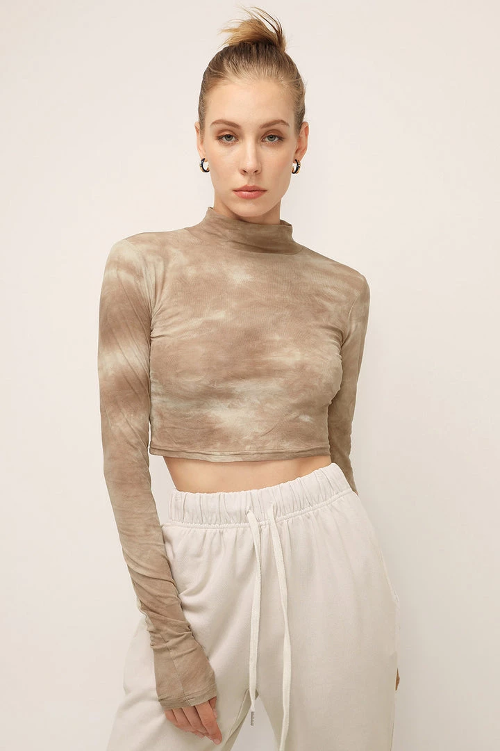 STORETS Alexa Tie Dye High Neck Top