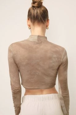 STORETS Alexa Tie Dye High Neck Top