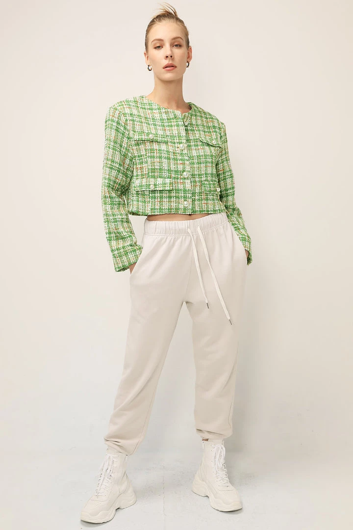 STORETS SALE CLOTHING Ellie Tweed Cropped Jacket