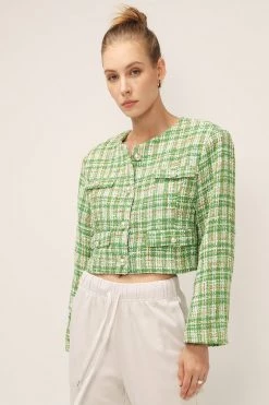 STORETS SALE CLOTHING Ellie Tweed Cropped Jacket