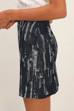 STORETS Kailyn Ripped Denim Skirt CLOTHING