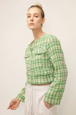 STORETS SALE CLOTHING Ellie Tweed Cropped Jacket