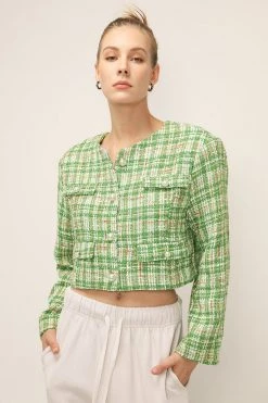 STORETS SALE CLOTHING Ellie Tweed Cropped Jacket