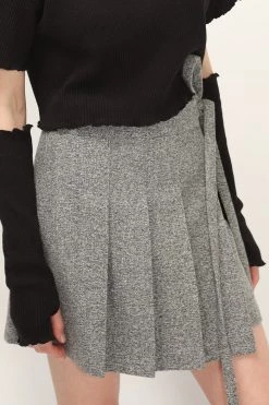 STORETS Bailey Pleated Wrap Skirt