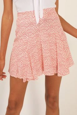 STORETS Emily Sweetheart Ruffled Skort CLOTHING