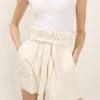 STORETS SALE CLOTHING Margot Paperbag Pleather Shorts