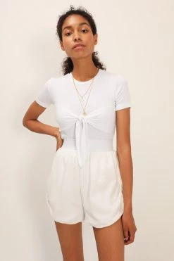 STORETS SALE Mia Ribbed Trim Runner Shorts CLOTHING