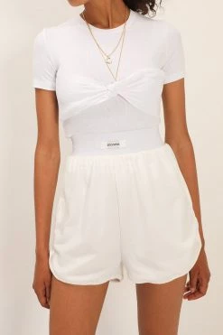 STORETS SALE Mia Ribbed Trim Runner Shorts CLOTHING