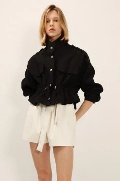 STORETS CLOTHING Nadia Linen Safari Jacket