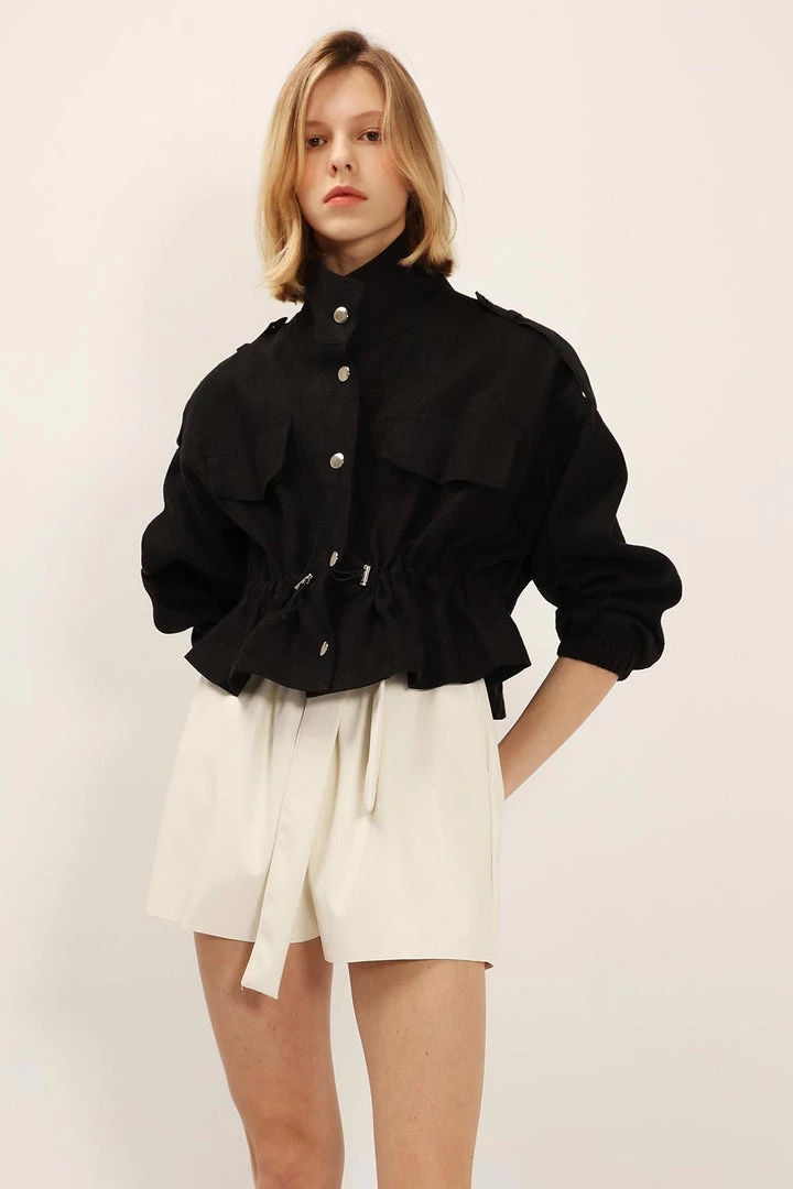 STORETS CLOTHING Nadia Linen Safari Jacket