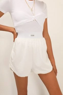 STORETS SALE Mia Ribbed Trim Runner Shorts CLOTHING