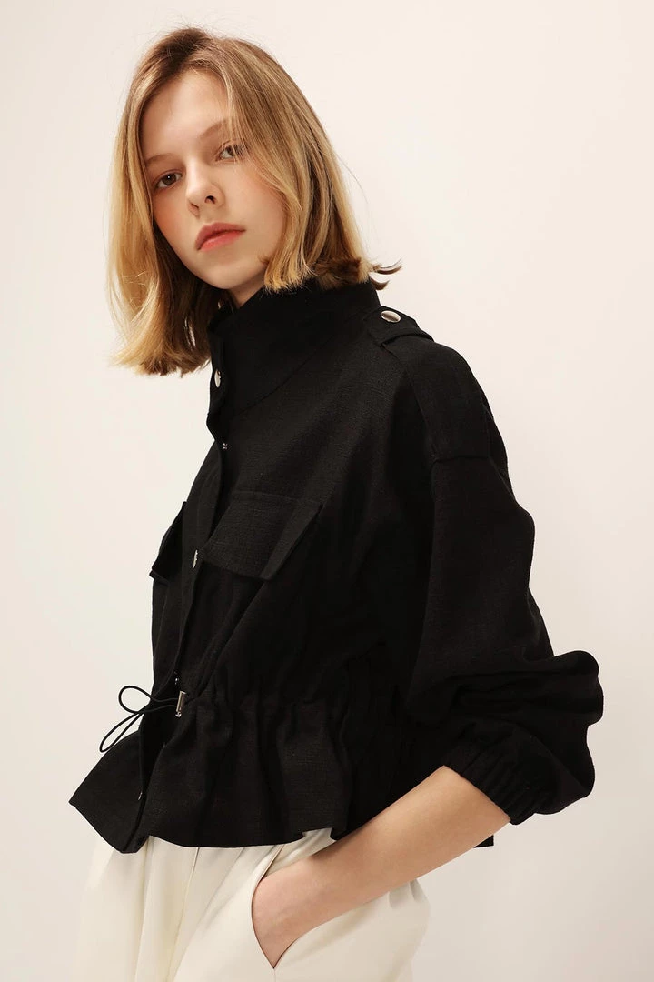 STORETS CLOTHING Nadia Linen Safari Jacket