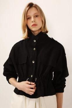 STORETS CLOTHING Nadia Linen Safari Jacket