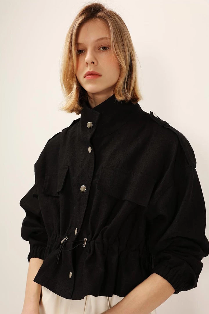 STORETS CLOTHING Nadia Linen Safari Jacket