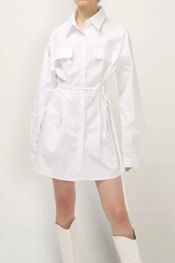 STORETS CLOTHING Kate Belted Shirt Dress