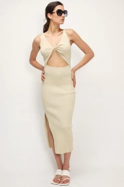 STORETS BEST-SELLERS Kailey Ribbed Cutout Dress