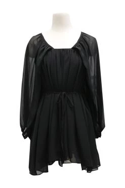 STORETS Hannah Sheer Chiffon Flowy Dress